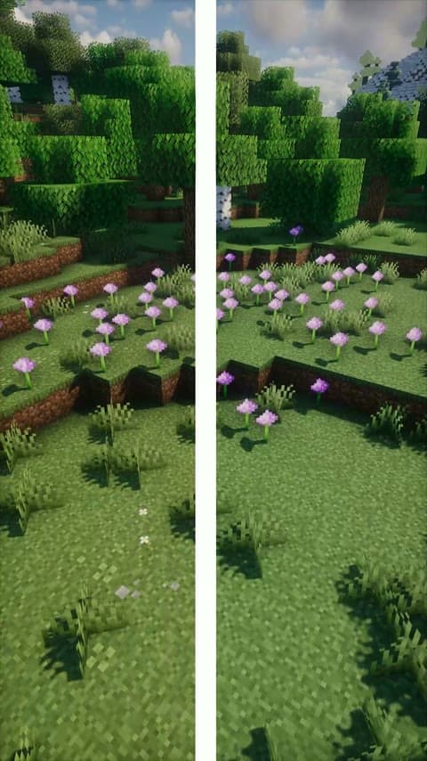 Simple Grass Flowers in Minecraft