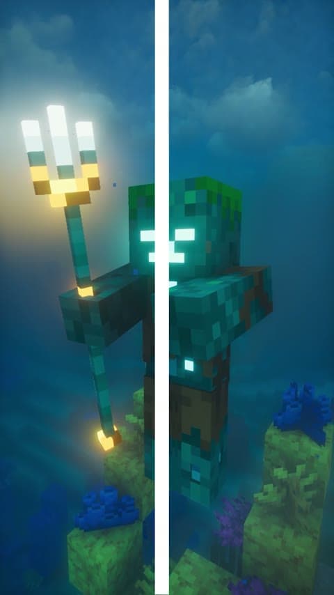 Rethoughted Trident in Minecraft