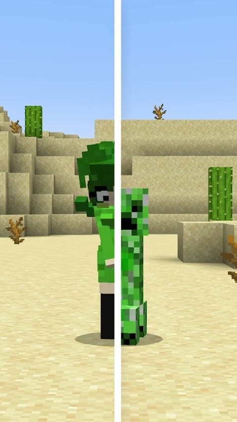 Creeper Girl in Minecraft