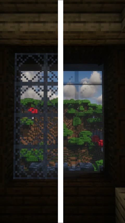 Framed Glass Panes in Minecraft